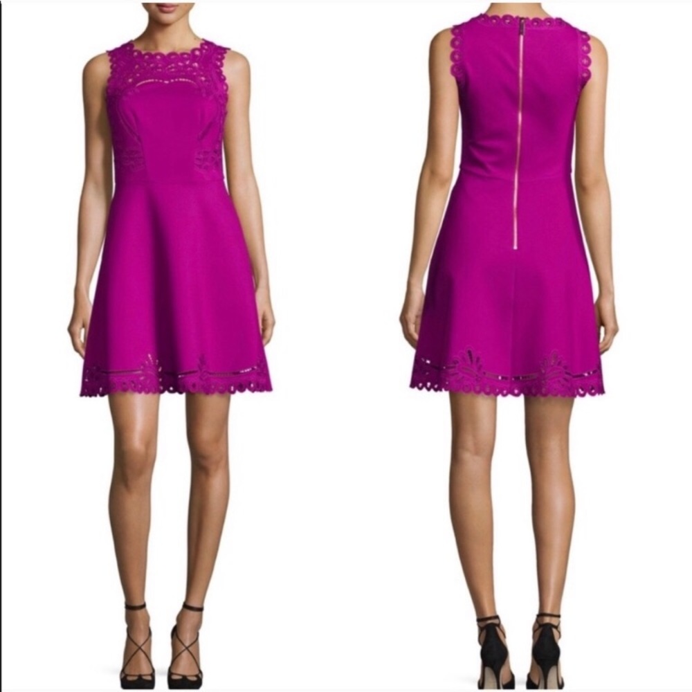 Ted Baker Verony Purple Sleeveless Mini Dress 4